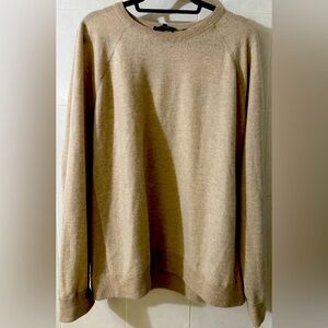 Vince XXL sweater.Birdseye Wool & Cashmere Sweater sporty raglan-sleeve sweater